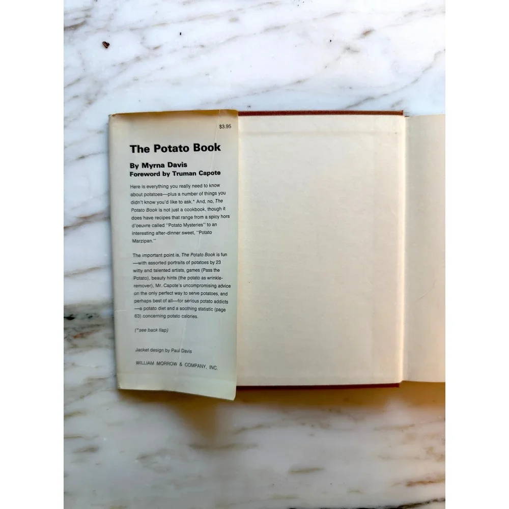 Vintage The Potato Book Cookbook Myrna Davis Truman Capote Foreword